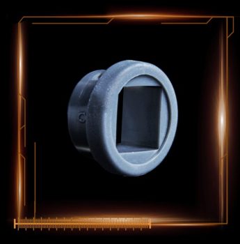 Snap-in bushing for 1/2" bar for use with larger blades & rectangular blades